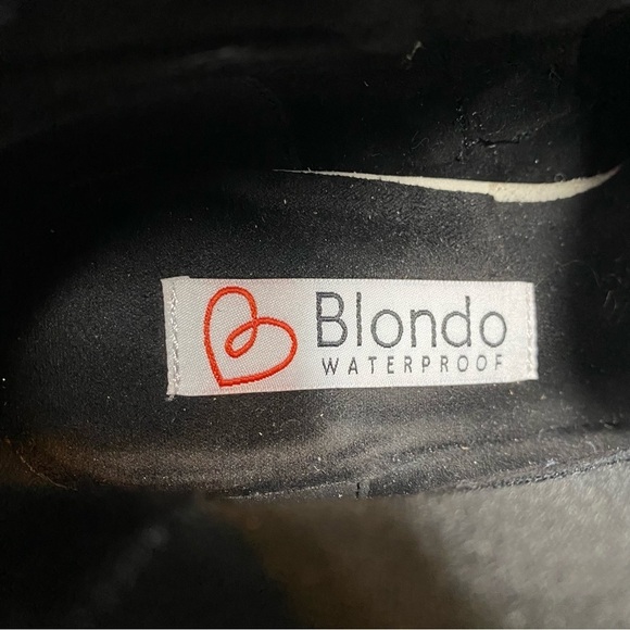 Blondo Nanite Black Suede Waterproof Bootie 7 1/2 - Picture 12 of 14